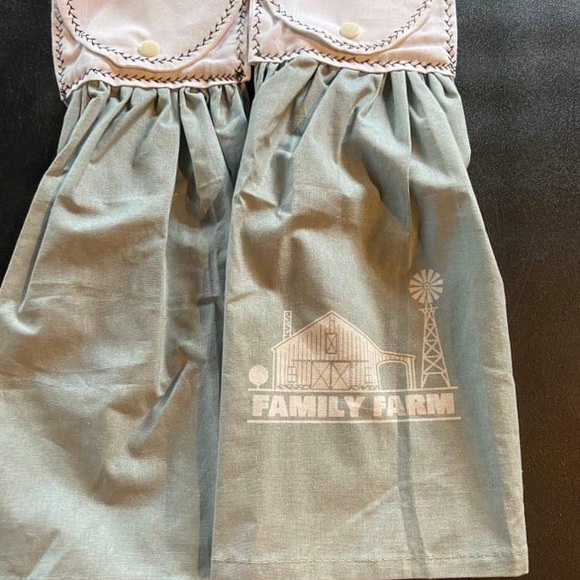 Family Farm Kitchen Hanging Dish Towel, Set of 2 - Picture 2 of 2